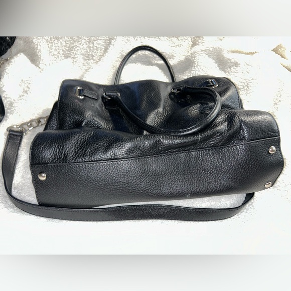 Michael Kors Leather Large Black Pebbled Hamilton - Picture 4 of 4